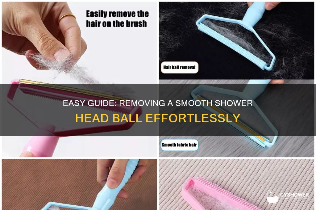 how to remove shower head ball without grooves