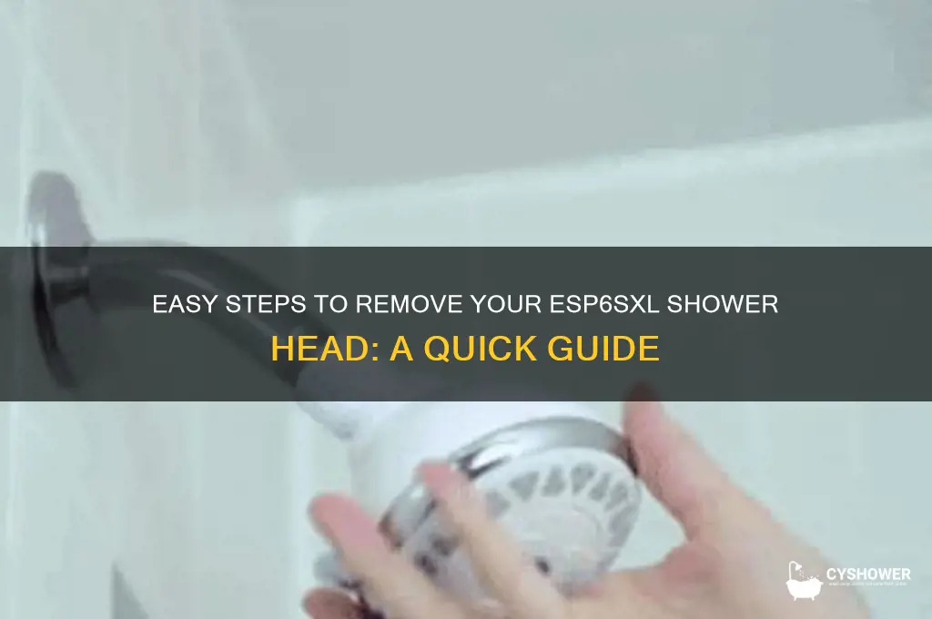 how to remove shower head esp6sxl
