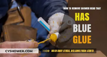 Removing a Stuck Shower Head with Blue Glue: A Step-by-Step Guide
