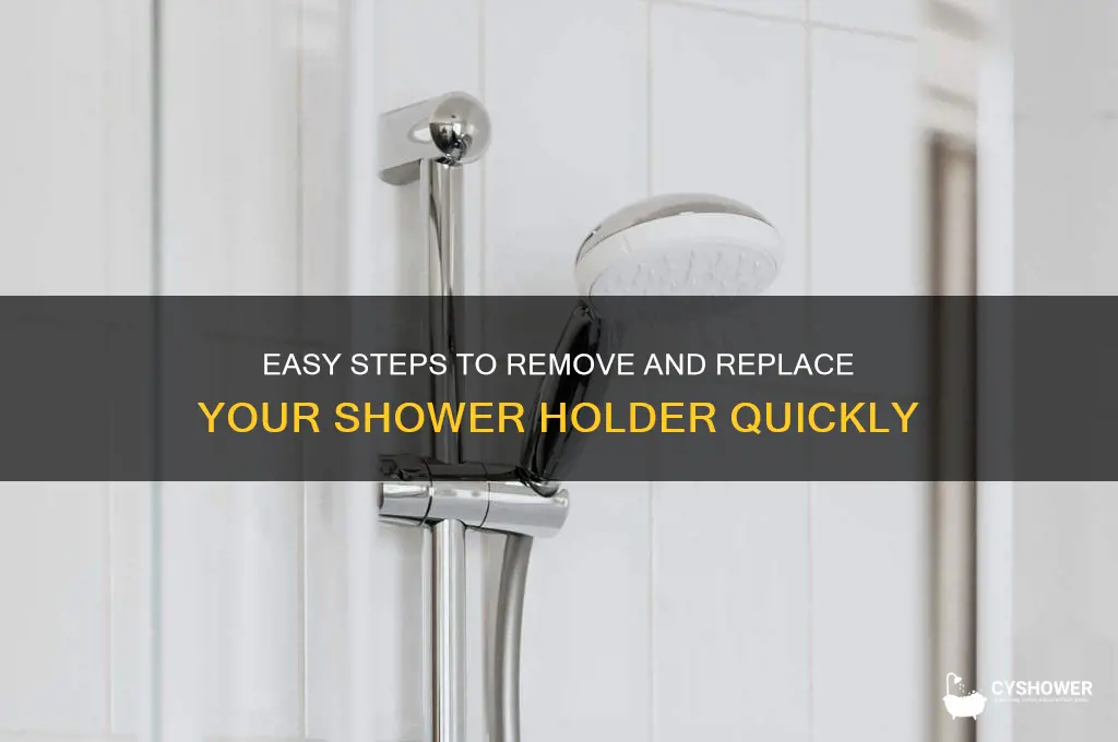 how to remove shower holder