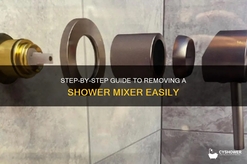 how to remove shower mixer