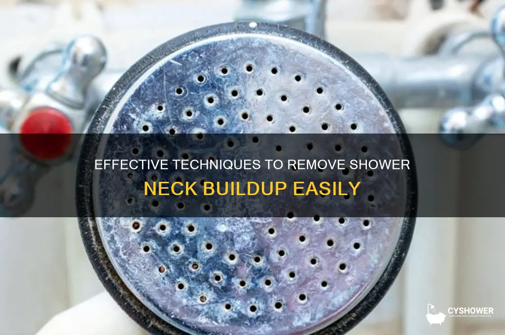 how to remove shower neck