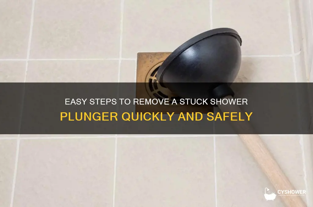 how to remove shower plunger