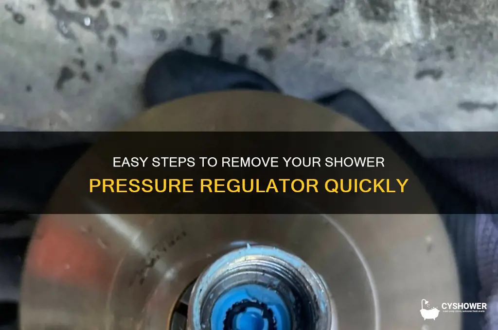 how to remove shower pressure regulator