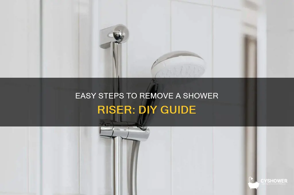 how to remove shower riser
