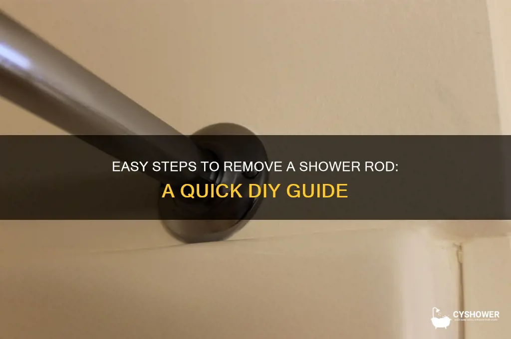 how to remove shower rod