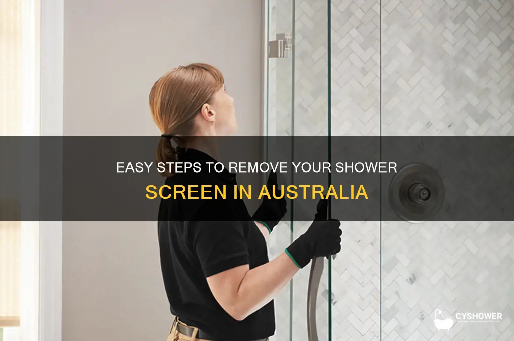 how to remove shower screen australia