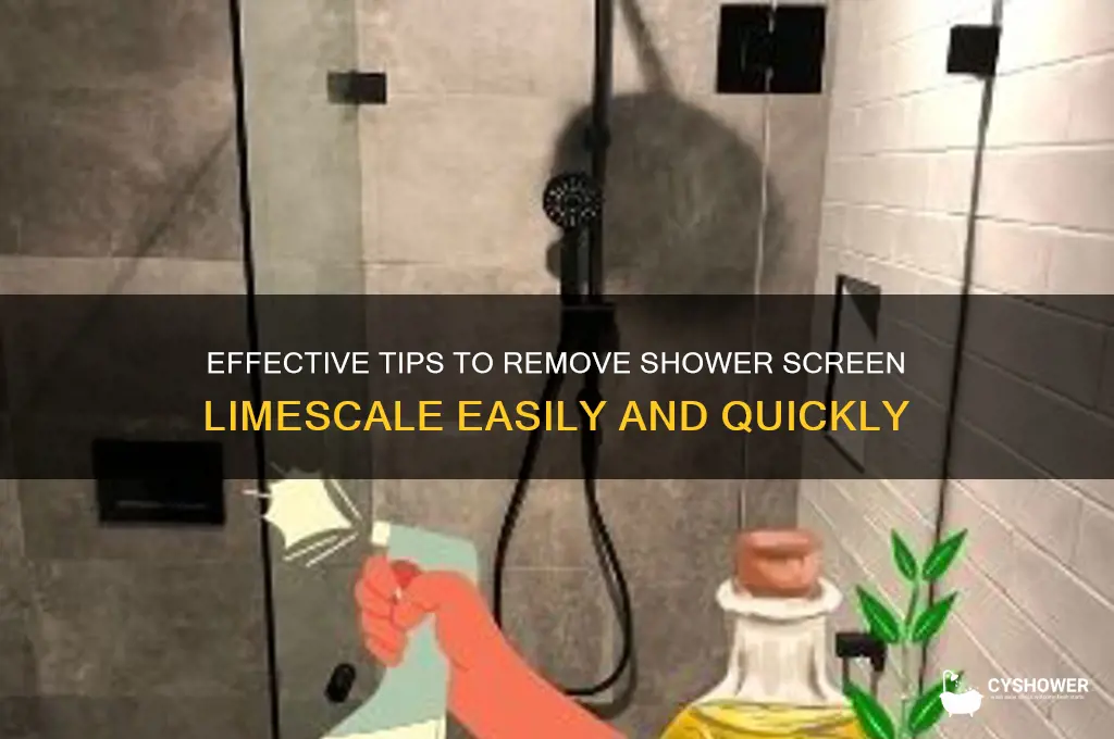 how to remove shower screen limescale