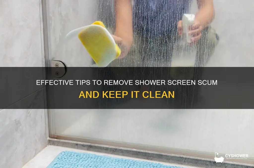 how to remove shower screen scum