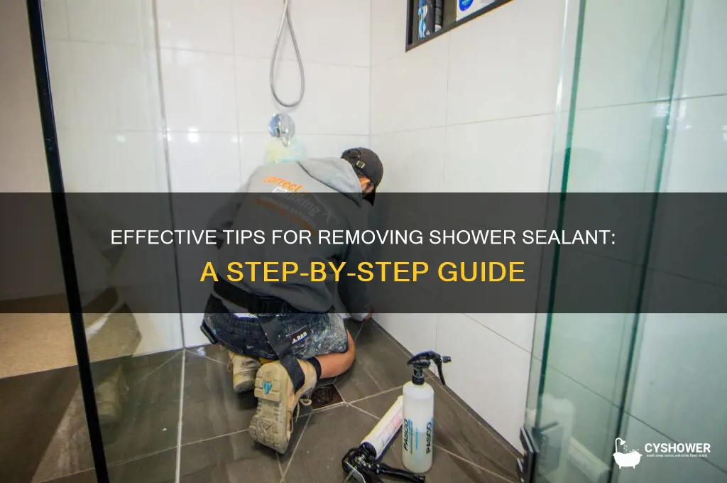 how to remove shower sealant