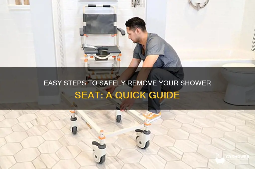 how to remove shower seat