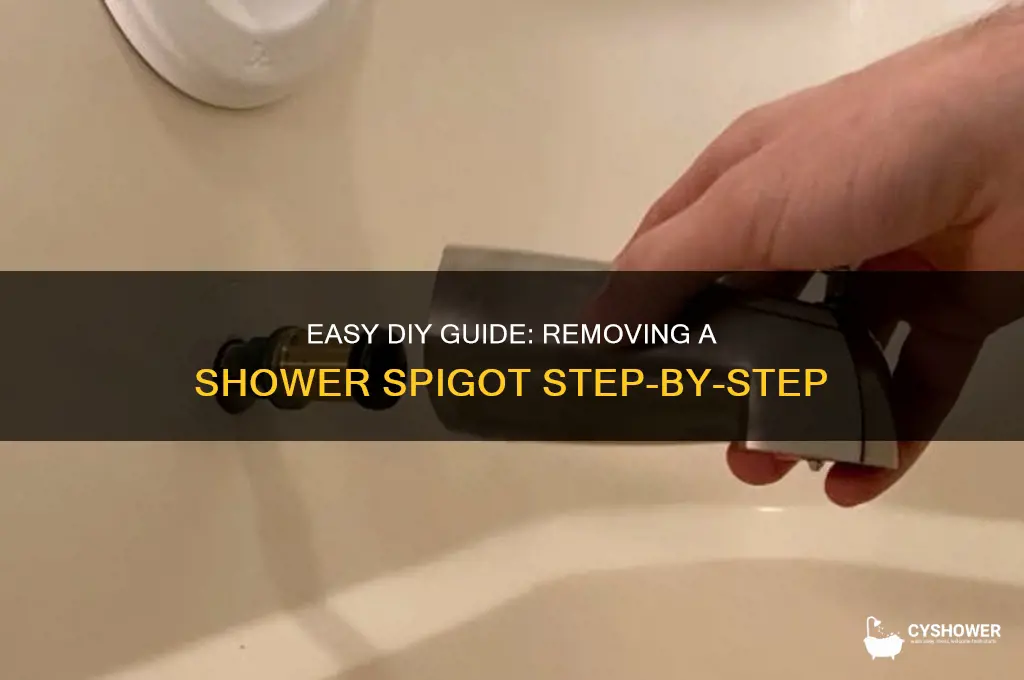 how to remove shower spigot