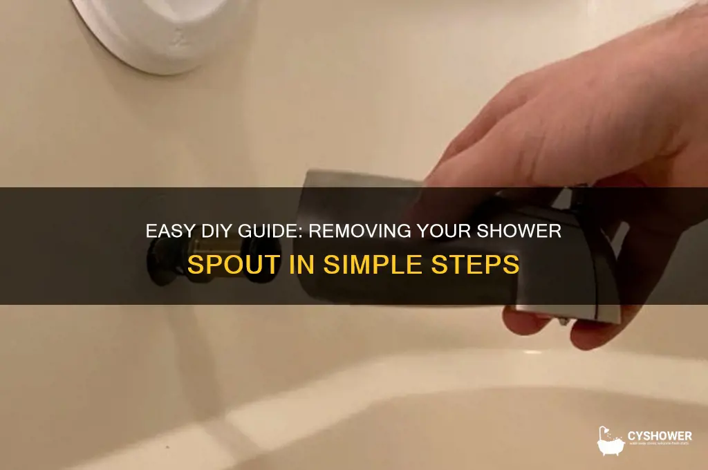 how to remove shower spout