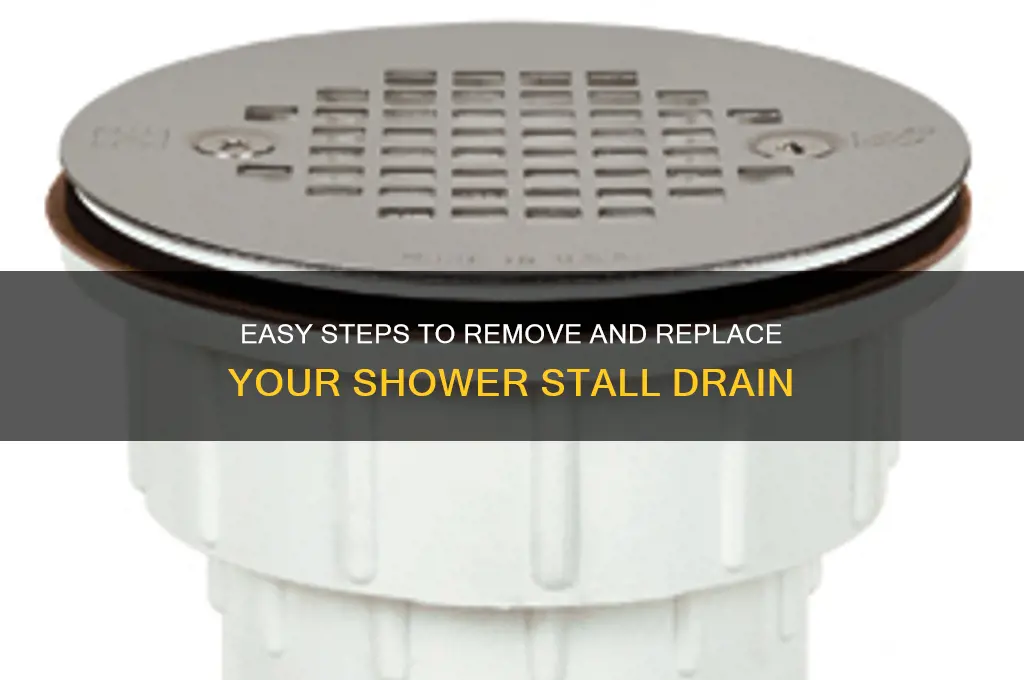 how to remove shower stall drain
