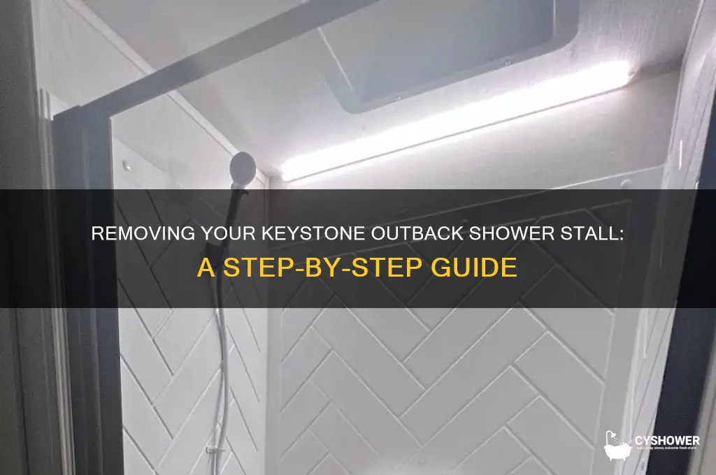 how to remove shower stall in a keystone outback