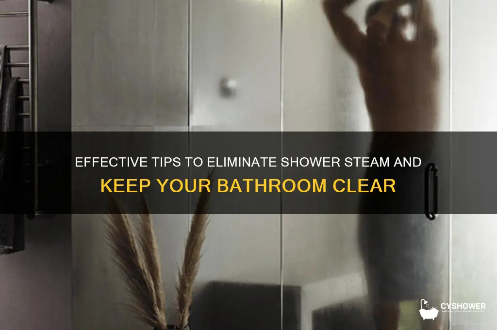 how to remove shower steam