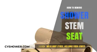 Easy Steps to Remove a Stuck Shower Stem Seat