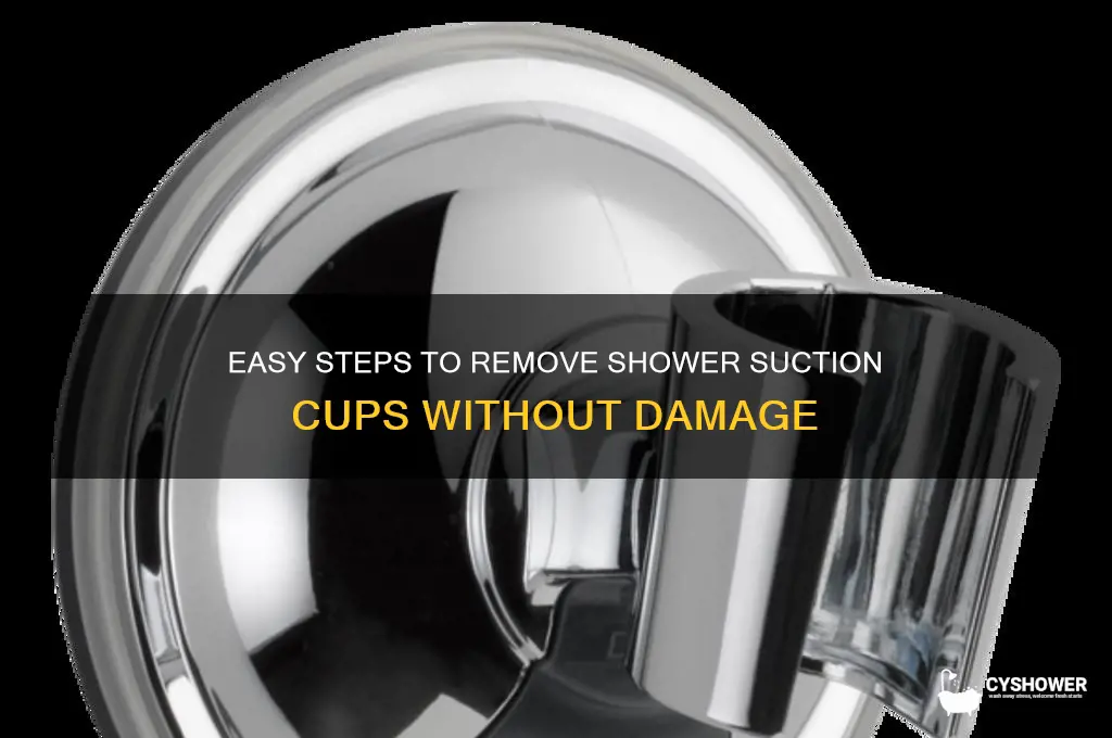 how to remove shower suction cups