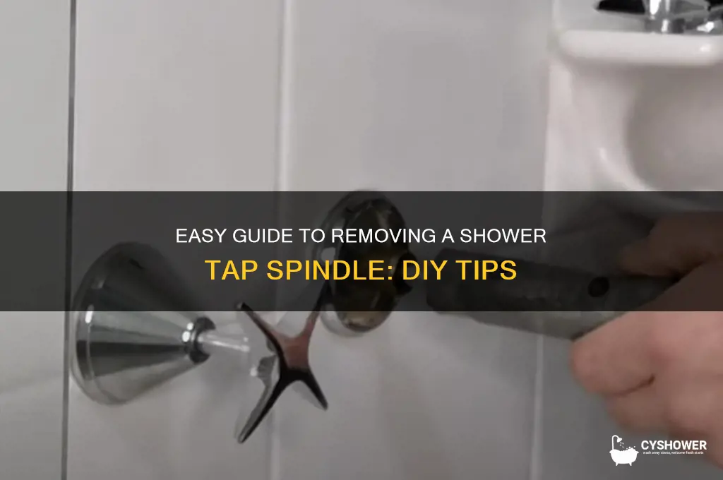 how to remove shower tap spindle