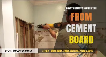 Efficiently Removing Shower Tile from Cement Board: A Step-by-Step Guide