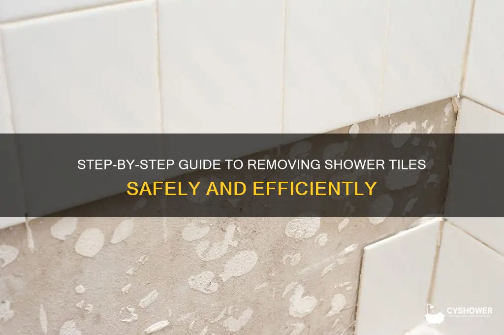 how to remove shower tiles