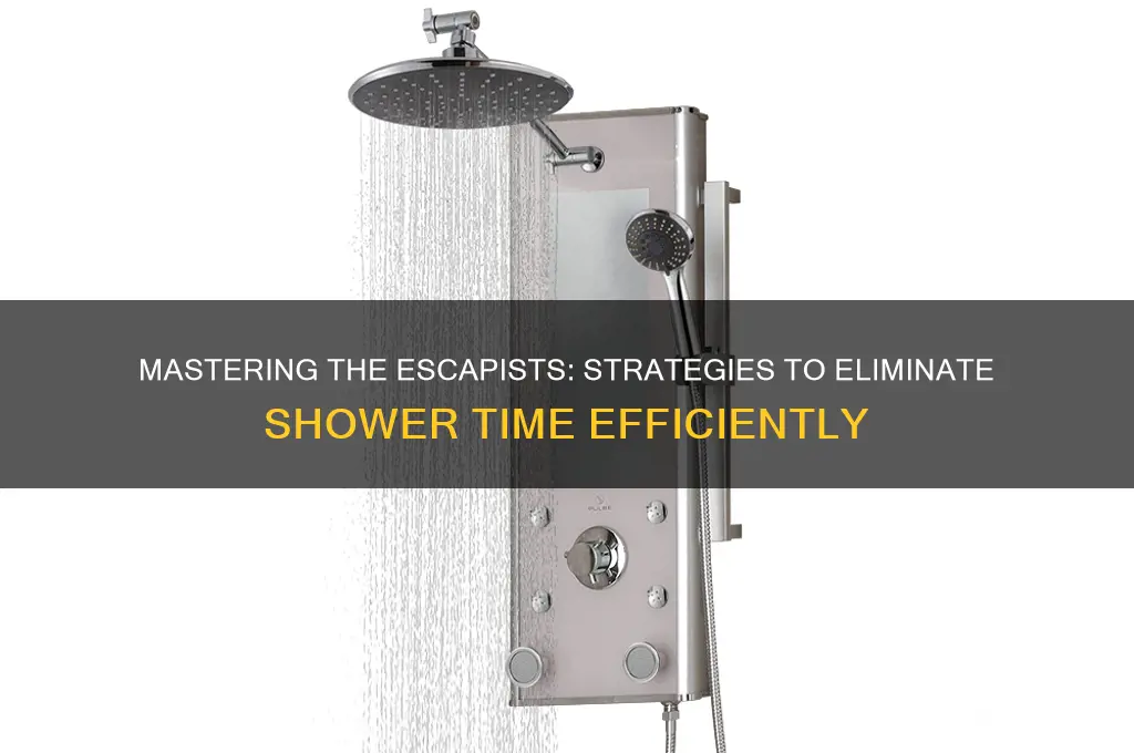 how to remove shower time from the escapists