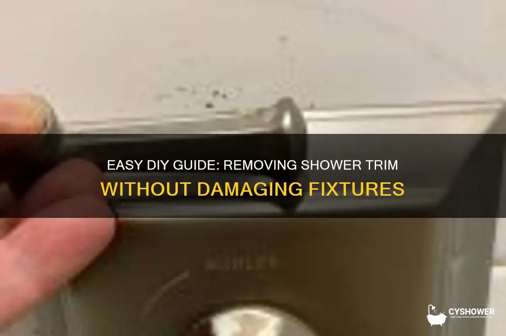 how to remove shower trim
