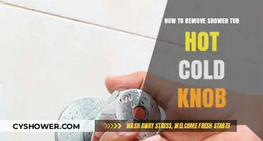 Easy DIY Guide: Removing Shower Tub Hot Cold Knob
