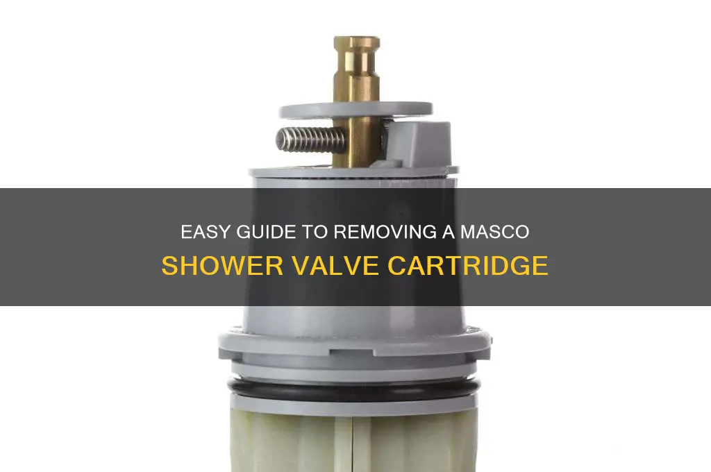 how to remove shower valve cartridge masco valve