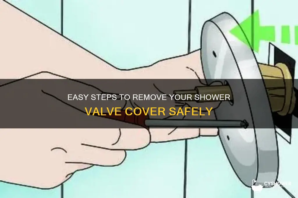 how to remove shower valve cover