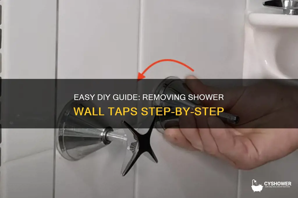 how to remove shower wall taps
