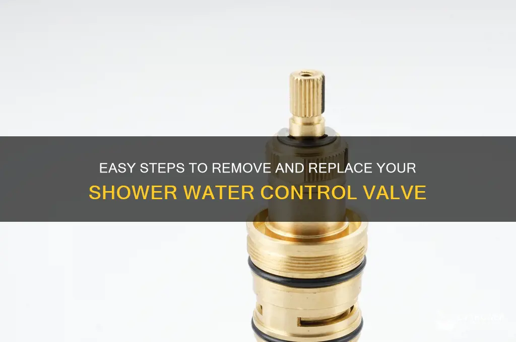 how to remove shower water control