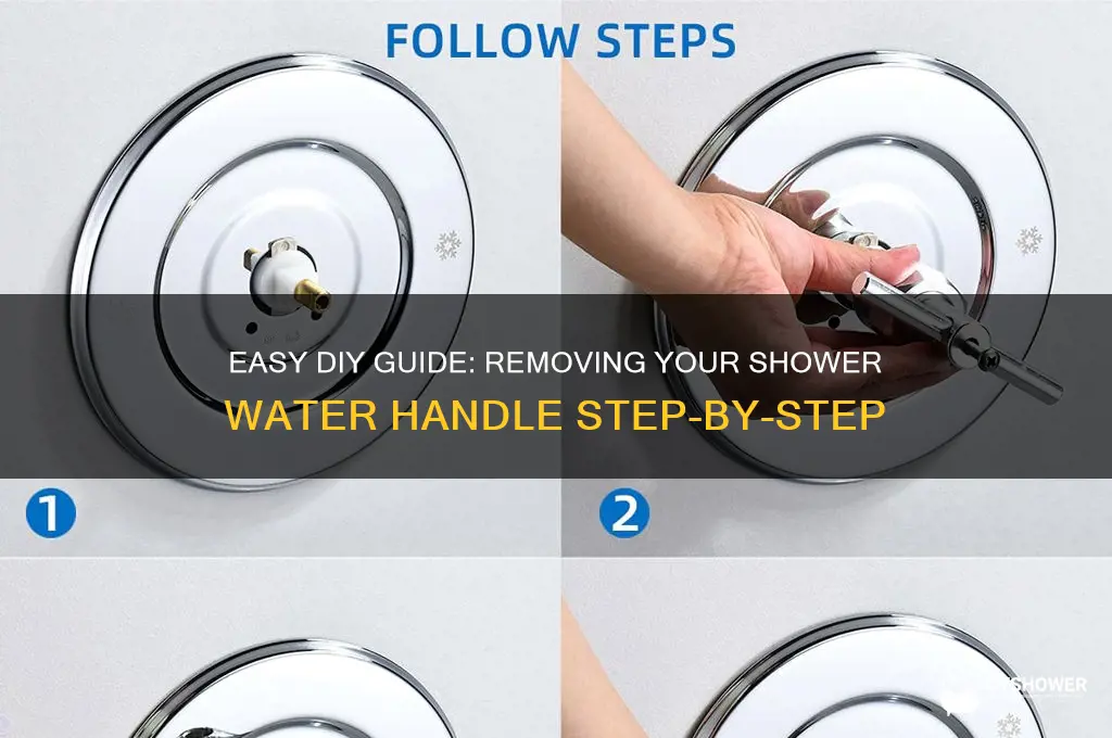 how to remove shower water handle