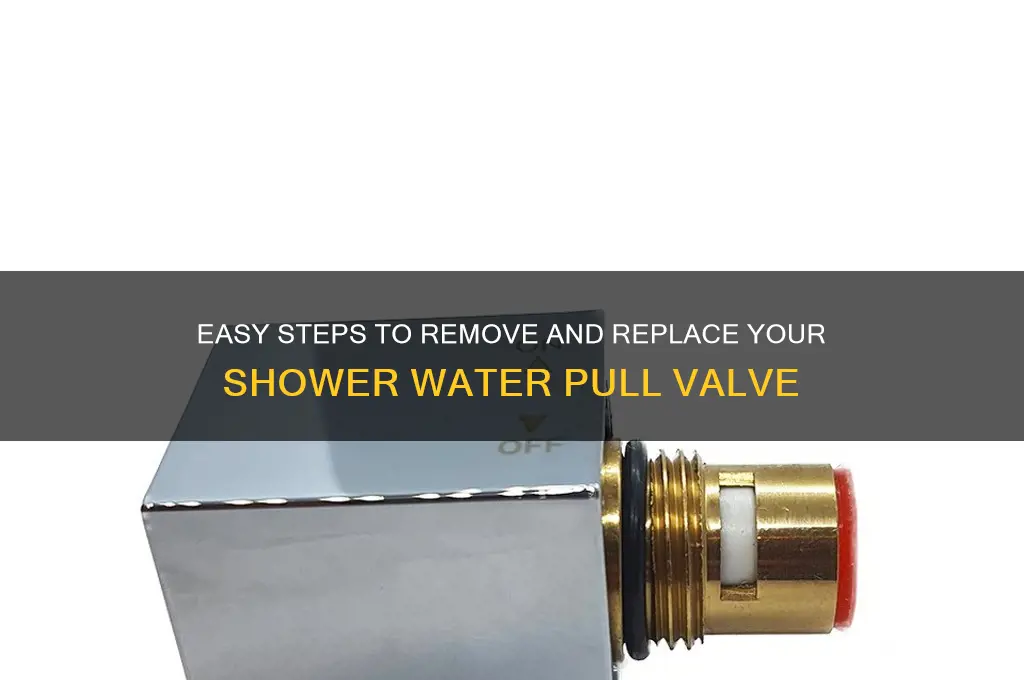 how to remove shower water pull valve