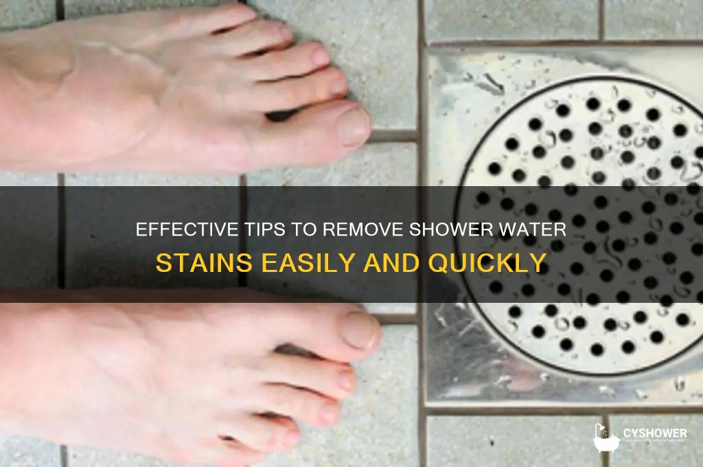 how to remove shower water stains
