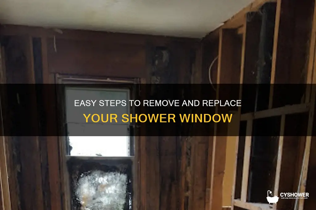 how to remove shower window