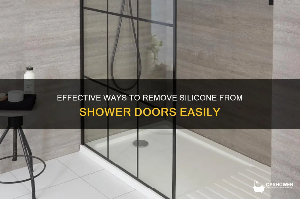 how to remove silacone from shower doors