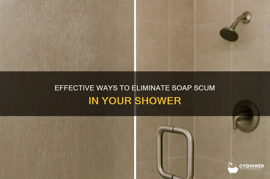 how to remove soap film in a shower