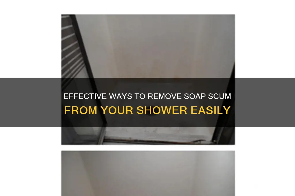how to remove soap scam fro shower