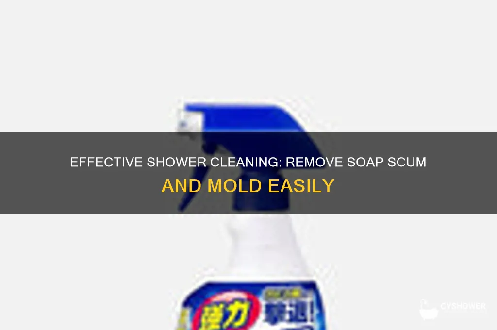 how to remove soap scum and mold from shower