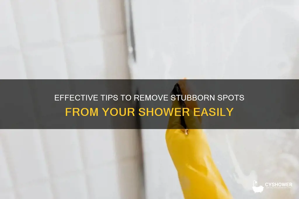 how to remove spots from a shower