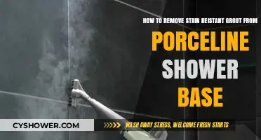 Effective Methods to Remove Stain-Resistant Grout from Porcelain Shower Base