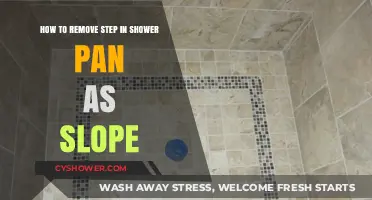 Removing a Step in Your Shower Pan: Creating the Perfect Slope