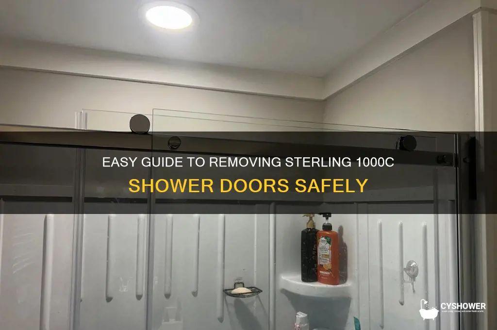 how to remove sterling 1000c shower doors