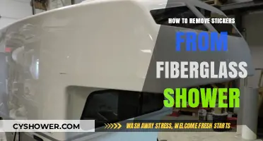 Effortless Sticker Removal: Tips for Cleaning Fiberglass Showers