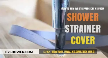 Fixing Shower Strainer Woes: Removing Stripped Screws Easily
