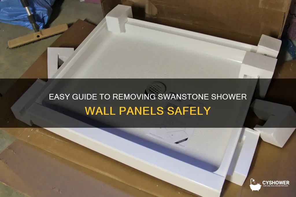 how to remove swanstone shower wall panels