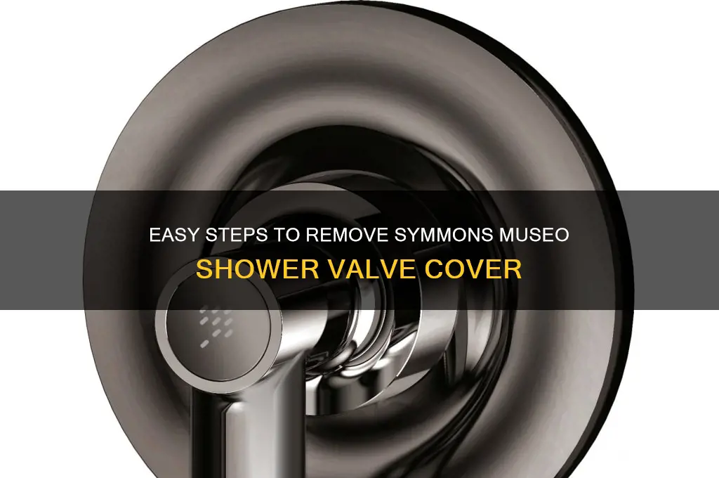 how to remove symmons museo shower valve cover