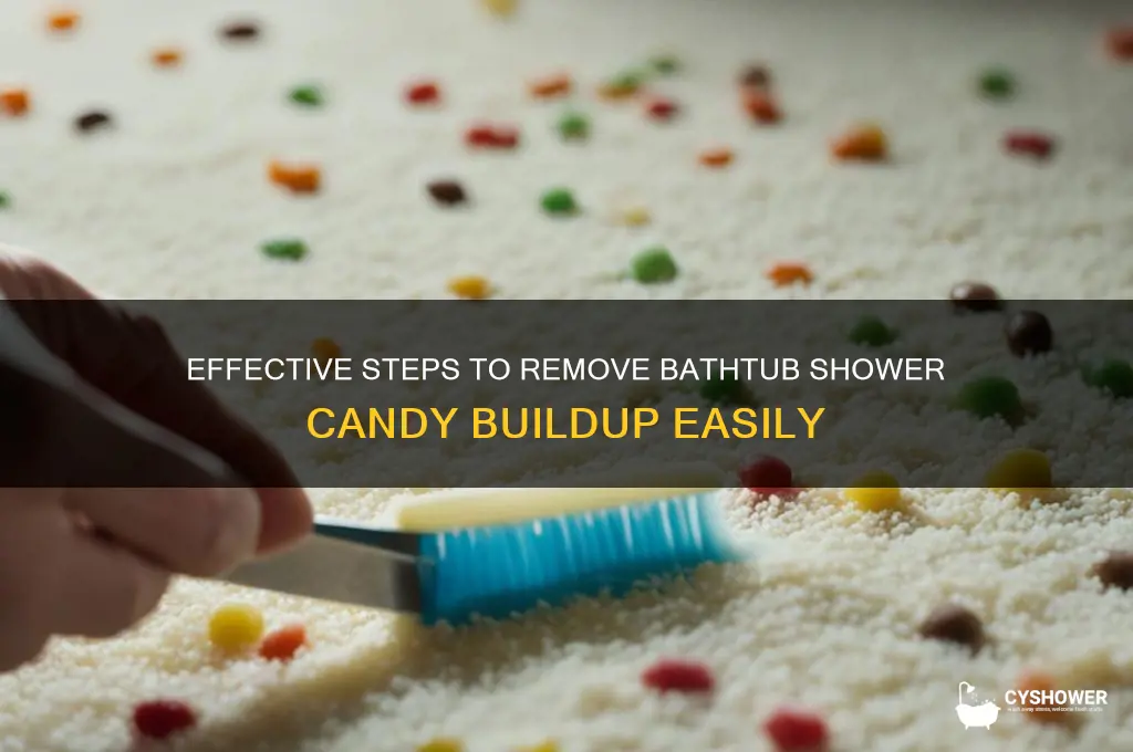 how to remove the bath tub shower candy