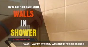 Removing Cement Backer Walls in Your Shower: A Step-by-Step Guide